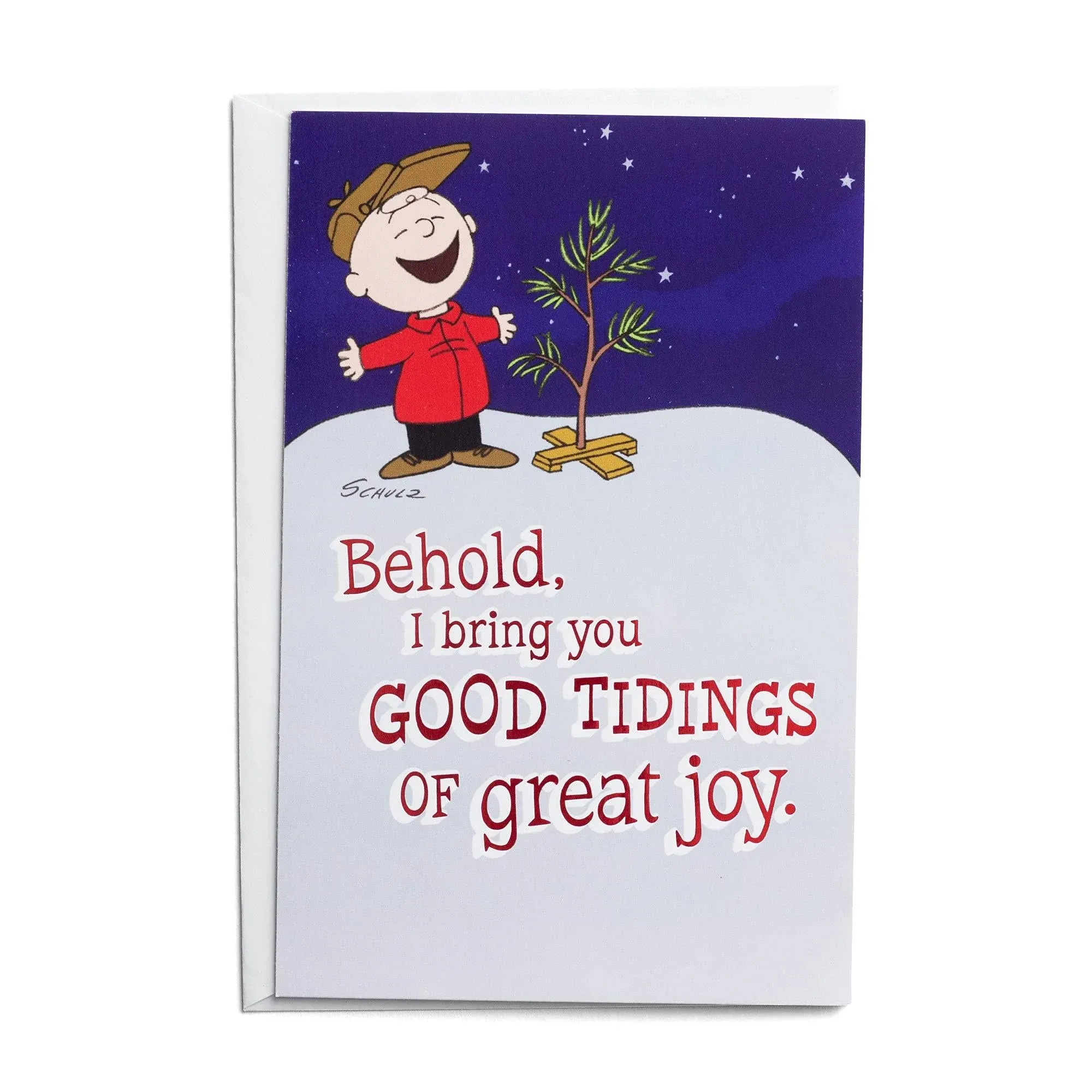 DaySpring Peanuts Good Tidings Great Joy 50 Bulk Christmas Cards