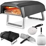 Portable Propane Pizza Oven - Commercial Chef Outdoor Gas Oven