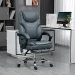 Vinsetto PU Leather Vibration Massage Office Chair with Heat