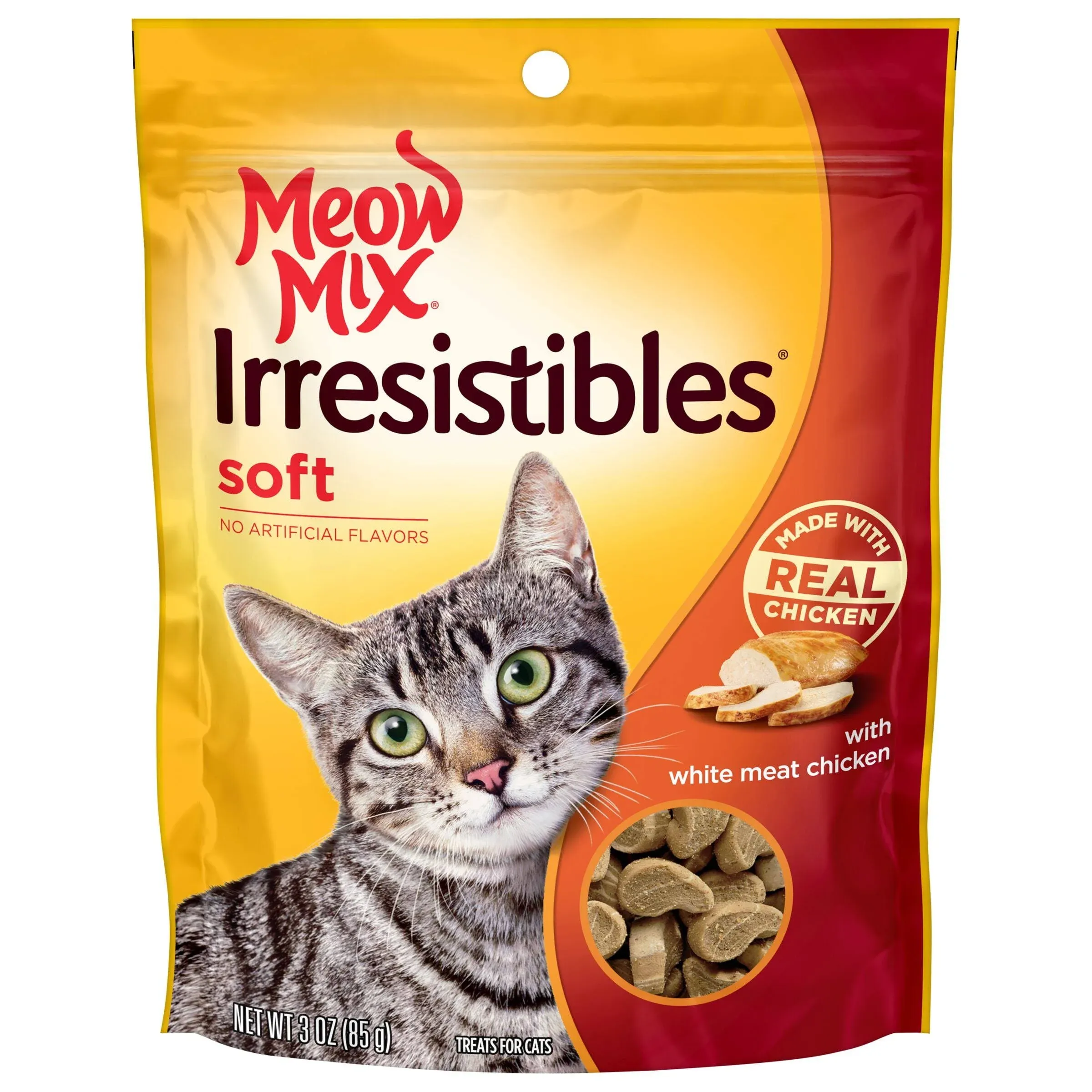 Meow Mix Irresistibles Soft White Meat Chicken Cat Treats