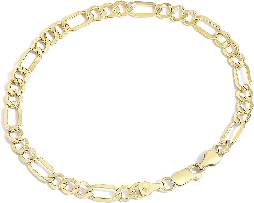 Figaro Chain Bracelet (5.6mm) 7.5