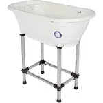 Flying Pig™ Pet Dog Cat Portable Bath Tub (White, 37.5&#034;x19.5&#034;x35<wbr/>.5&#034;) White