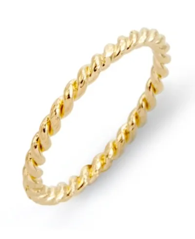 Liv Rope Stacking Ring In Gold