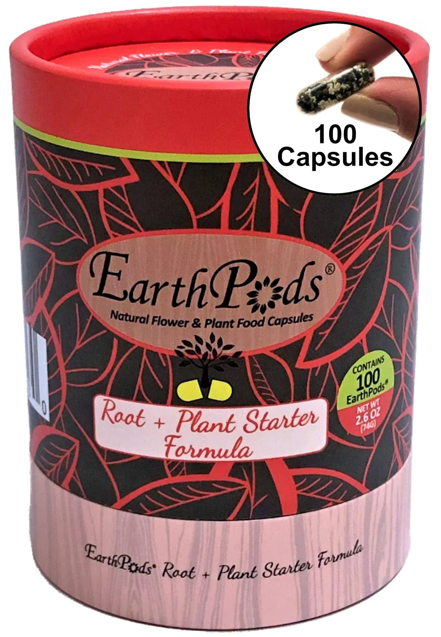 EarthPods Herb & Vegetable Organic Plant Food Spikes (100 Fertilizer Capsules)