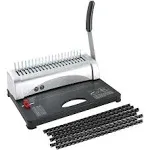 Flk Tech Binding Machine with Starter Combs Set for A4-21 Hole / 450 Sheets Paper Punch Binder