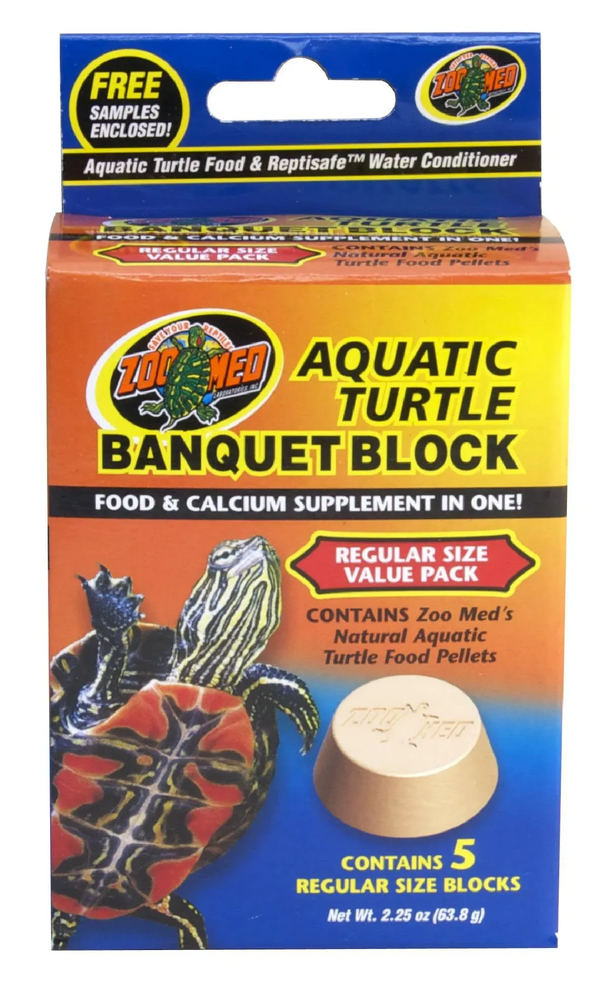 Zoo Med Aquatic Turtle Banquet Block - Regular (5 Pack)