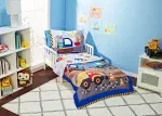 Toddler Bedding Set Everyday Kids 4 Pc. Construction Set Trucks Bulldozers New