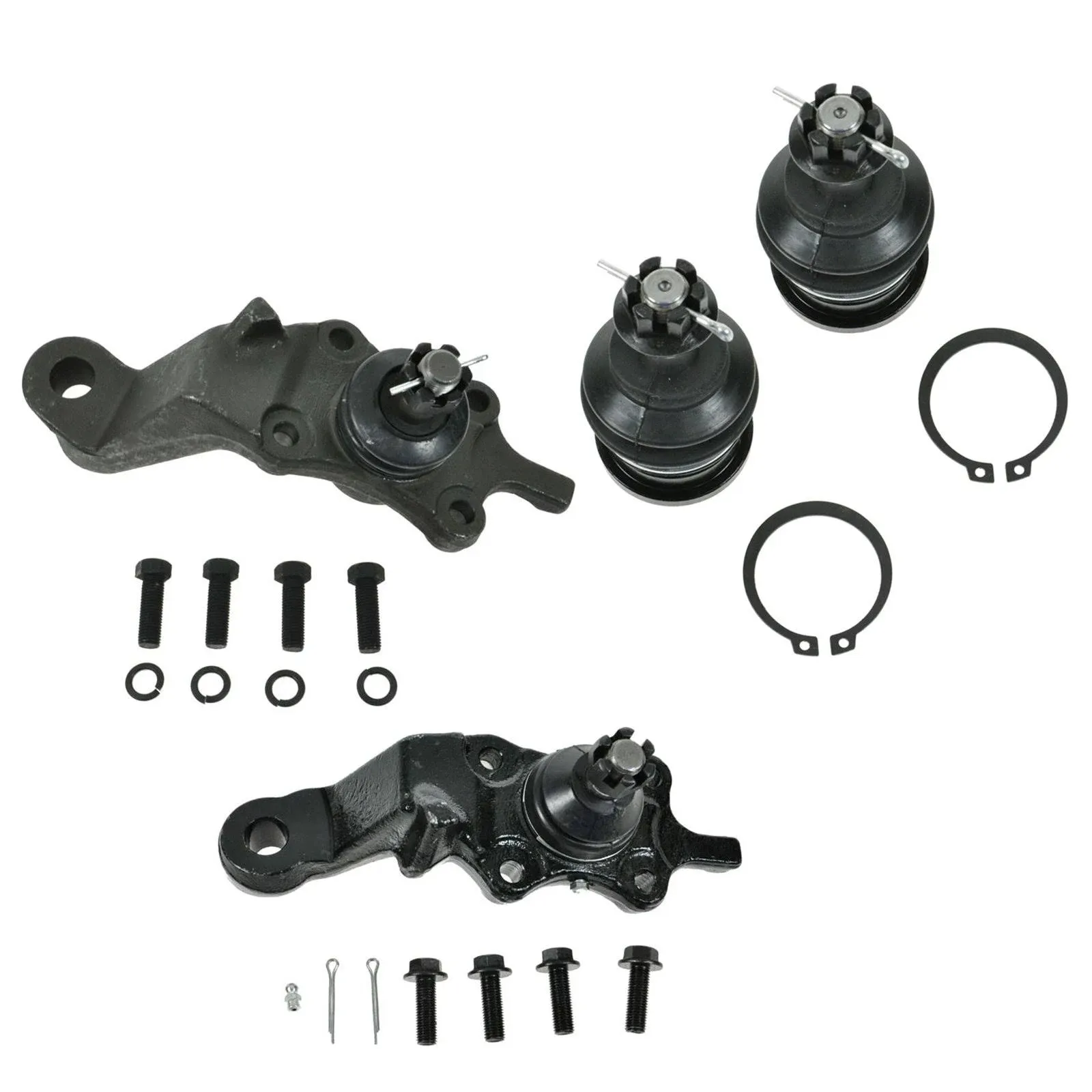 TRQ 4 Piece Kit Upper Lower Ball Joint LH RH Set for Toyota Tacoma