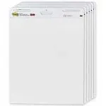 Post-it Super Sticky Easel Pad, 25 x 30 Inches, 30 Sheets/Pad, 6 Pads, Large White Premium Self Stick Flip Chart Paper, Super Sticking Power (559VAD6PK)