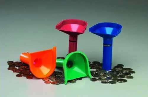 PM Company Color-Coded Coin Counting Tube for Pennies Through Quarters (05032)