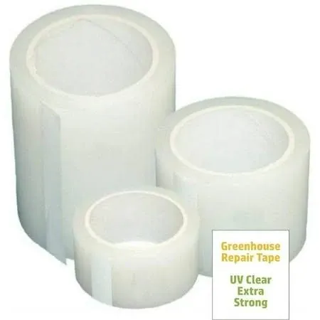 Greenhouse Plastic Poly Permanent Repair Tape UV Clear - Extra Strong (6 In. X 1