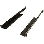 NavePoint Adjustable Rack Mount Server Shelf Shelves Rail Rails 1U