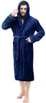 NY Threads Men's Luxurious Shawl Collar Fleece Bathrobe