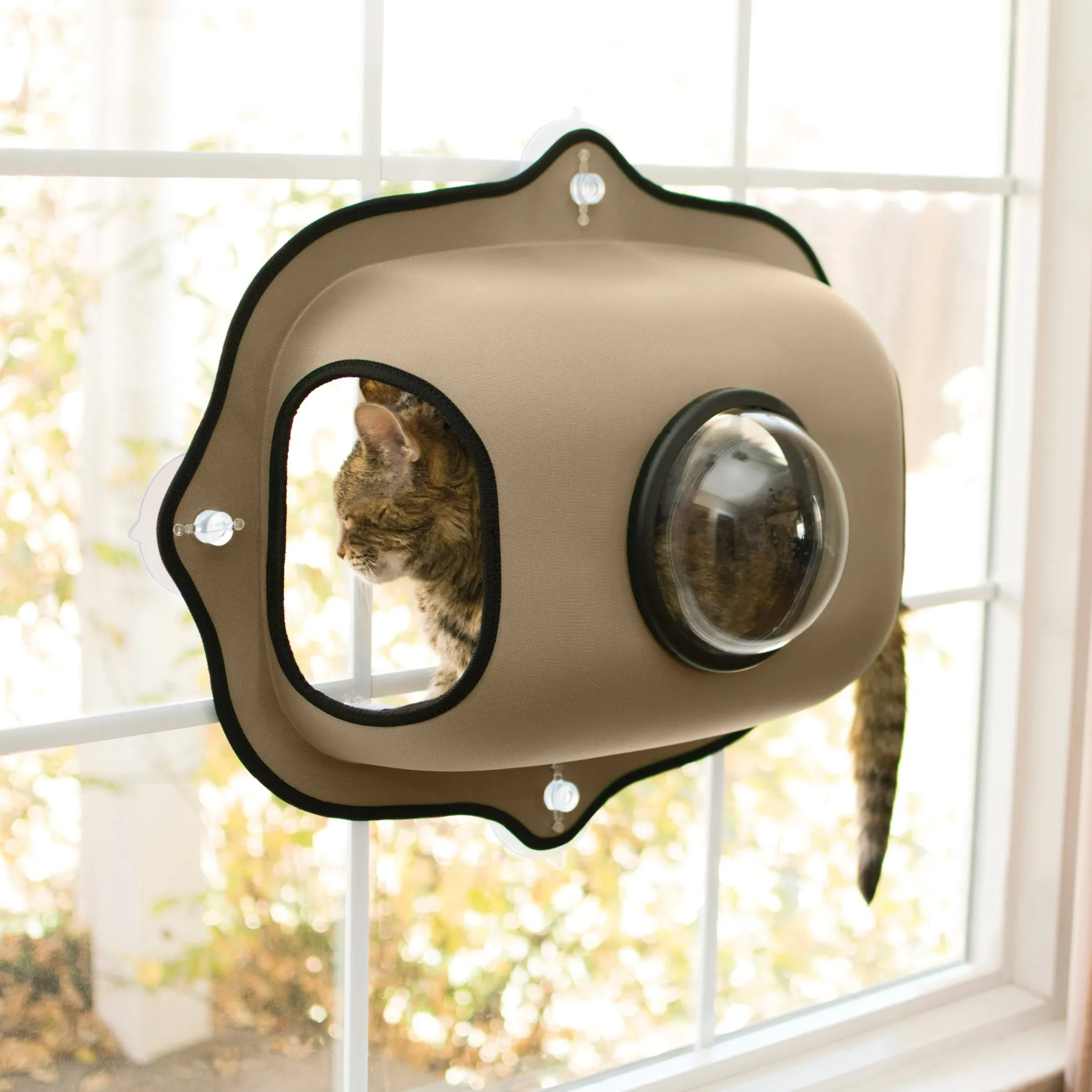 K&H Pet Products EZ Mount Window Bubble Cat Pod - Tan