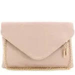 FashionPuzzle Large Envelope Clutch Bag with Chain Strap (Oversize)