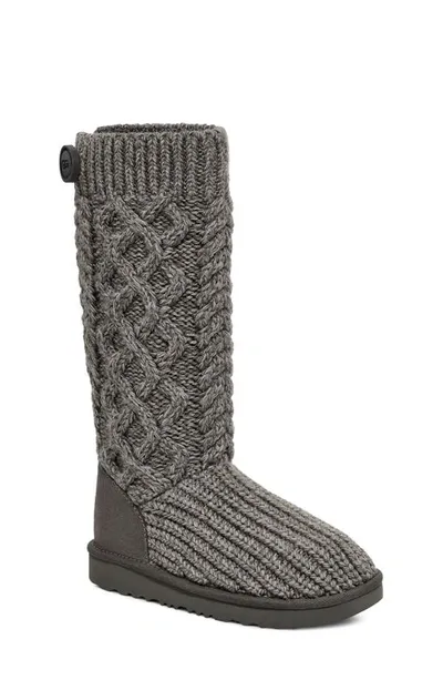 UGG Girls' Classic Cardi Cabled Knit Boots