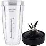 PODCAY Blender Replacement Parts for Ninja, 24oz Cup with Extractor Blade, for ...