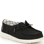 Hey Dude Wendy Youth Linen - Black