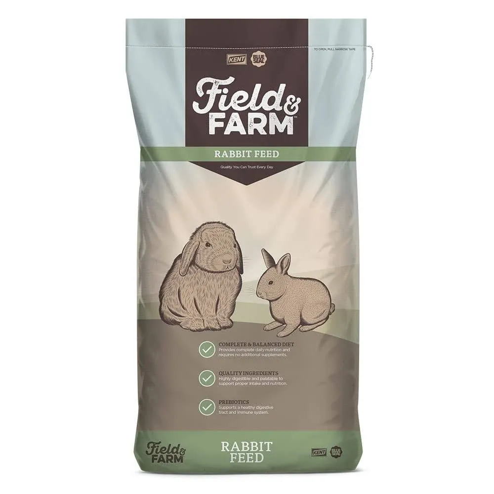 Blue Seal Field & Farm - Rabbit Feed 16 Complete | 25 Pound Bag, Premium Rabbit Food, Using Quality Ingredients, Pellets Provide Complete Daily Nutrition for All Rabbit Types