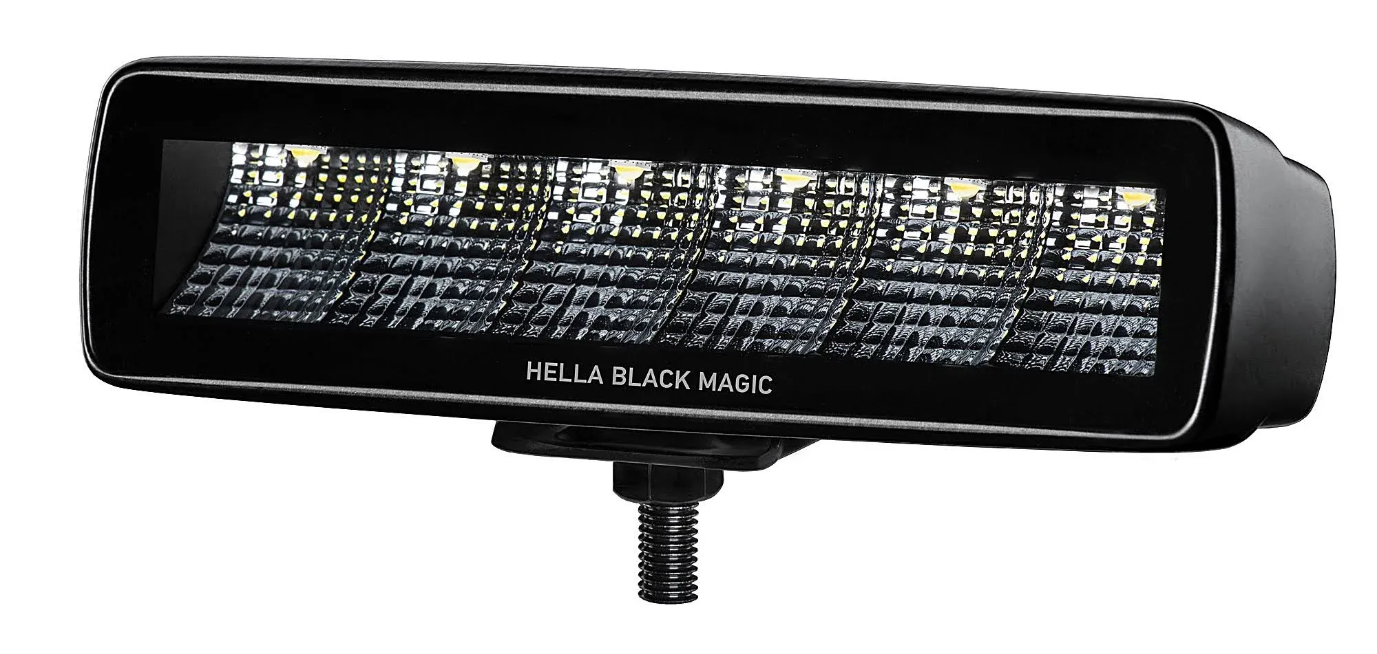 Hella 358176211: Universal Black Magic 6 L.E.D. Mini Light Bar - Spot Beam