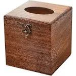 Sinobest Wood Tissue Box Cover