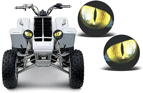 AMR Racing ATV Headlight Eye Graphic Decal Cover for Yamaha Banshee 350 87-05 ...