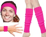 Zilo Novelties 80s Workout Costumes for Women | 80s Accessories For Women | 80s Leg Warmers Set