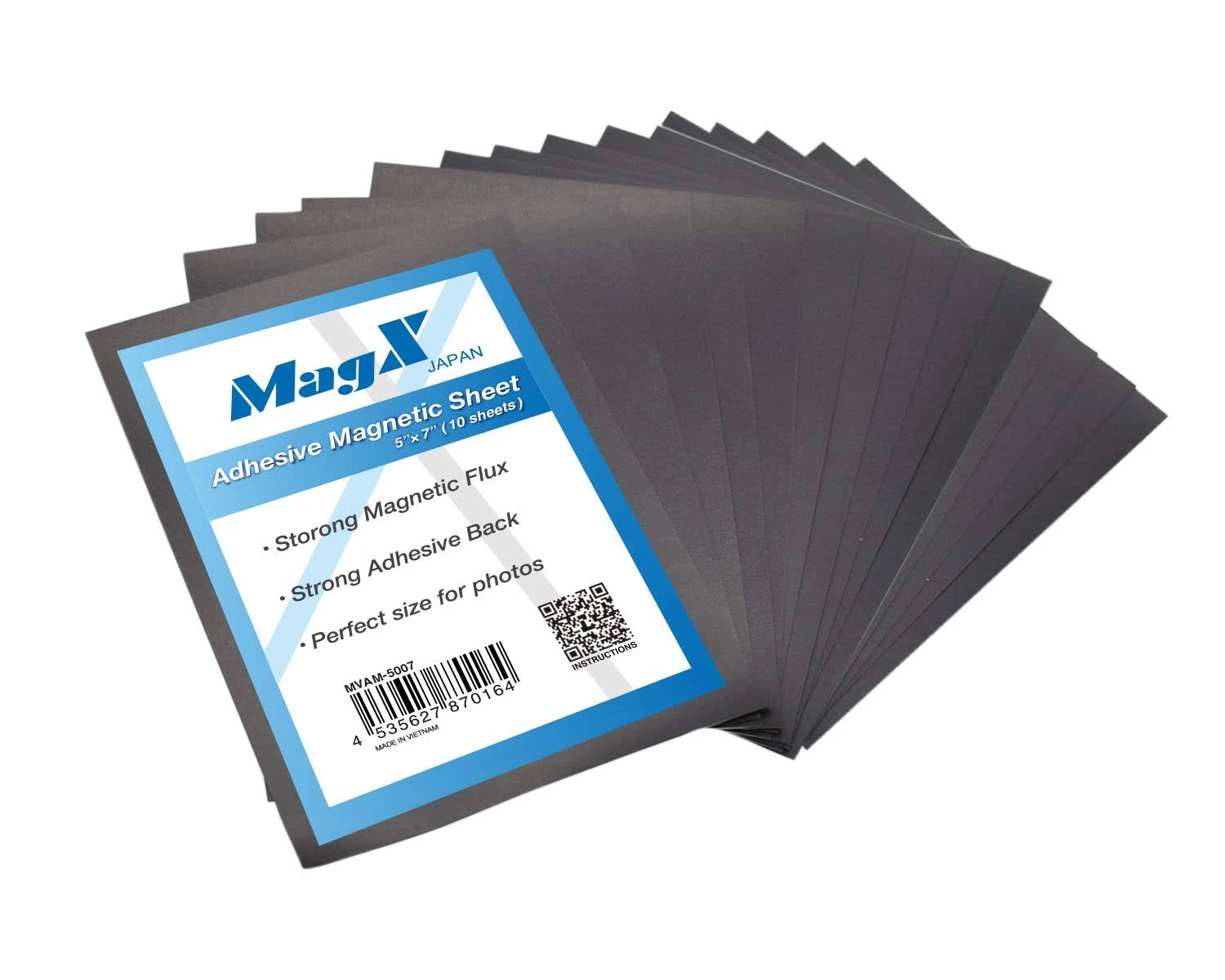 MagX Super Thick Plain Magnetic Sheets, 15 Pack, 0.76mm Flexible Magnet 13cm x ...