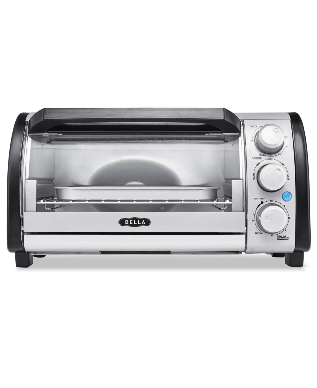 Bella 14326 4-Slice Toaster Oven - Toast, Bake, Broil, and More NIB