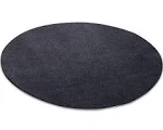 Grilltex 27 in. Round Black Under-the-Grill Protective Deck and Patio Mat