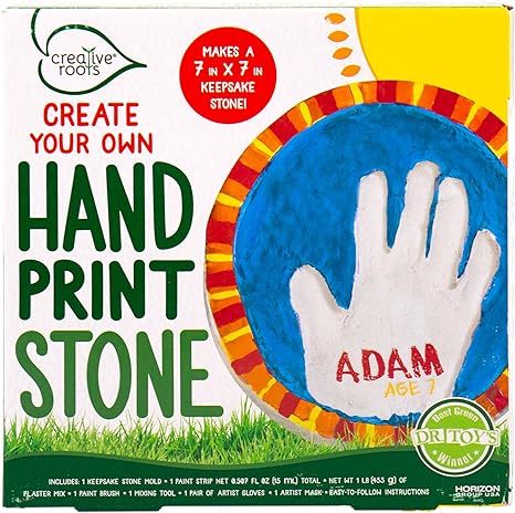 Creative Roots Create Your Own Hand Print Stone