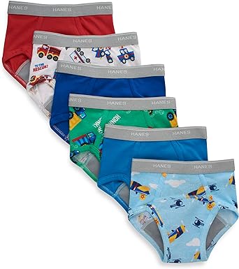 Hanes Toddler Boys' 6-Pack Potty Trainer Boxer Briefs