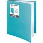 Dunwell Binder with Plastic Sleeves 48-Pocket (Blue) - Navy Blue 1 Pack