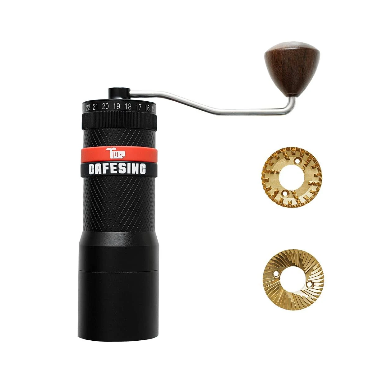 CafeSing ORCA G1 Manual Coffee Grinder with Flat Burr and Ghost Burr