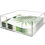 Napkin Holder Acrylic Luncheon Napkins Holder for Table and Kitchen Table Top...