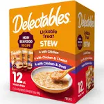 Delectables Stew Non Seafood Lickable Cat Treats Variety Pack - 16.8 oz