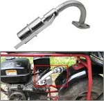 Exhaust with Muffler for Predator 212cc GX160 GX200 Go Kart &amp; Mini Bikes