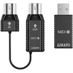 Lekato Wireless Midi Adapter Usb Midi Bluetooth With Ultra Low Latency