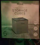 NEATERIZE 13x13x13 Large Storage Cubes - Set of 6 Storage Bins | Features Dual Handles | Cube Bins