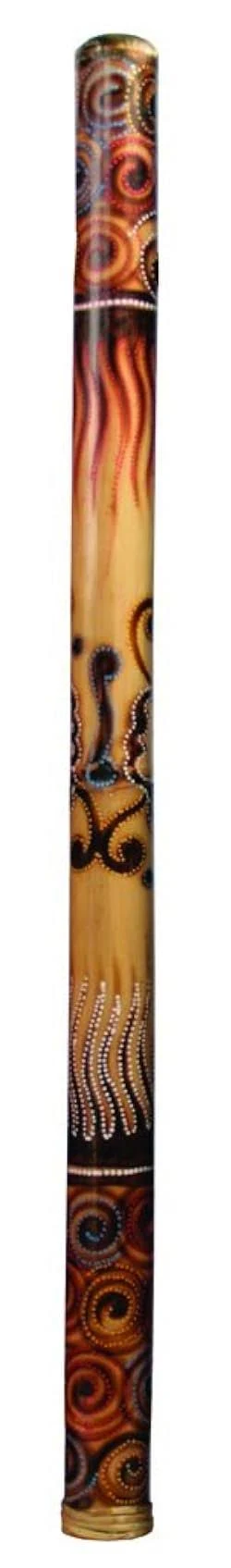 Didgeridoo Bamboo burned-painted 47 long (With Bag)