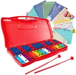 Costzon 25-Note Xylophone w/Case, 2 Child-Safe Mallets, Perfectly Tune