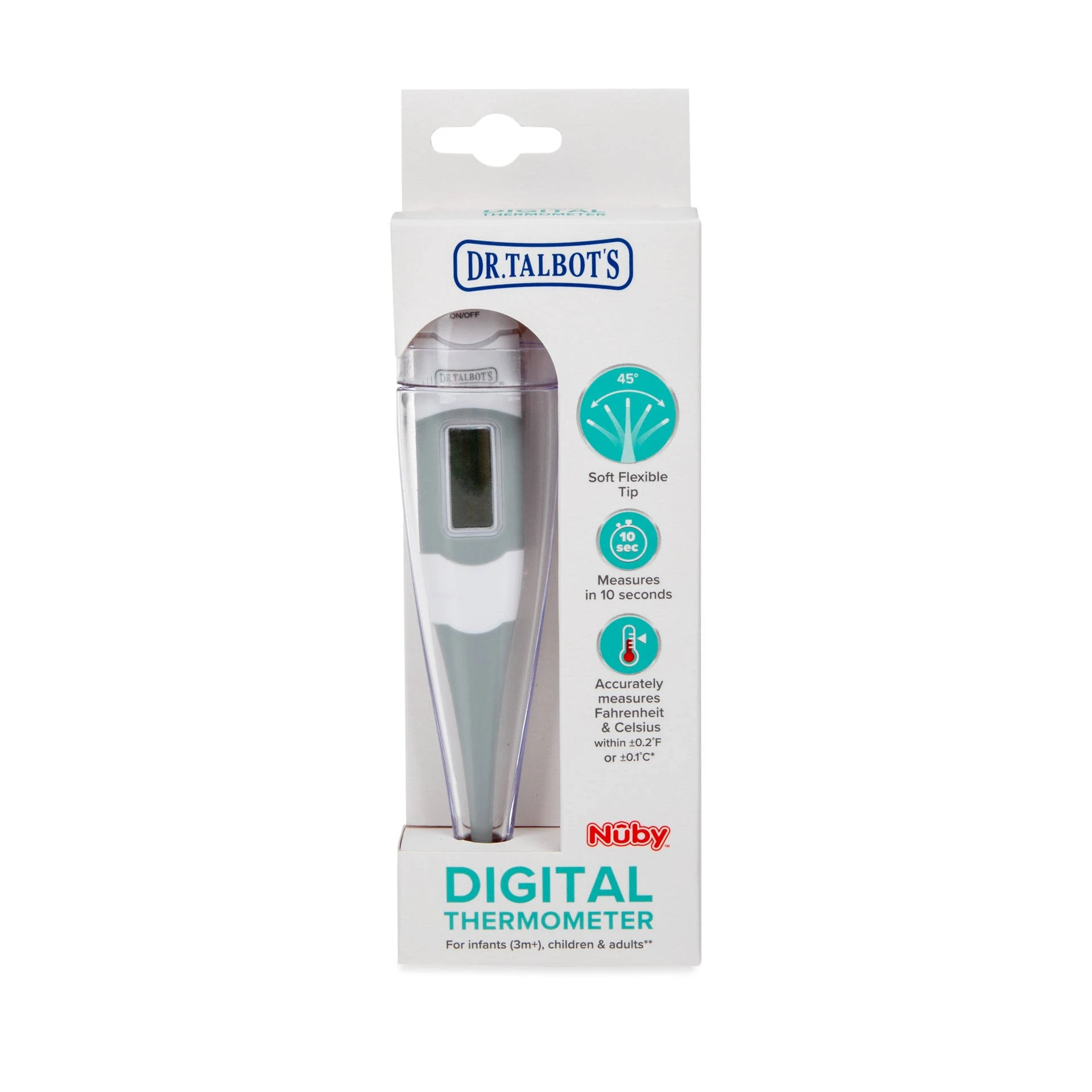 Dr Talbots Nuby Thermometer, Digital, for Infants, (3 Months+), Children & Adults