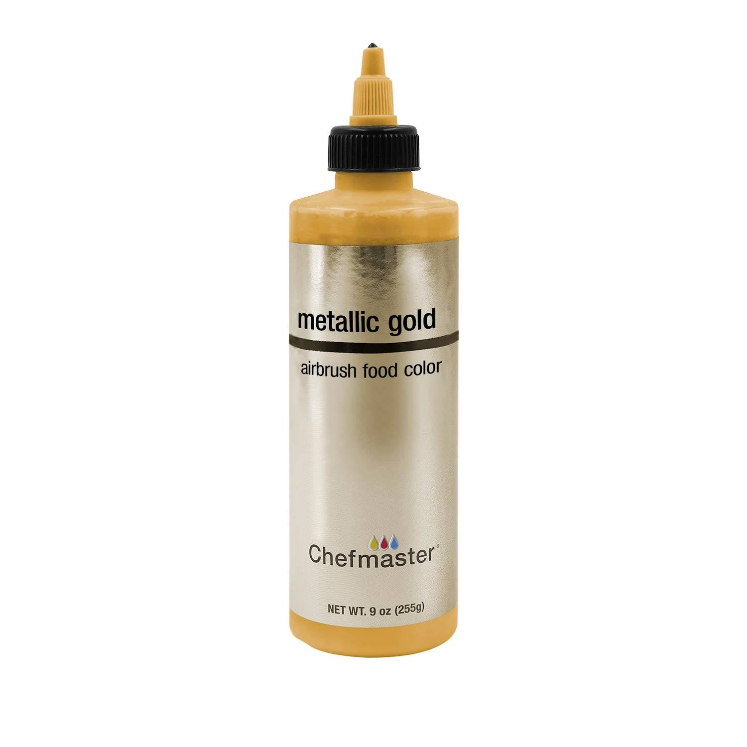 Chefmaster Airbrush Food Color, 9-Ounces, Metallic Silver