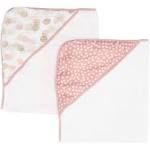 Spasilk Baby 2 Pack Soft Terry Towel with Muslin Printed Hood