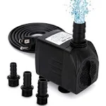 GROWNEER 2 Packs 550GPH Submersible Pump 30W Ultra Quiet Fountain Water Pump,...