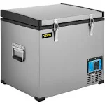 VEVOR Portable Refrigerator 48 Quart, 12 Volt Refrigerator with Compressor and App Control, Metal Shell Chest Refrigerator, -4°F