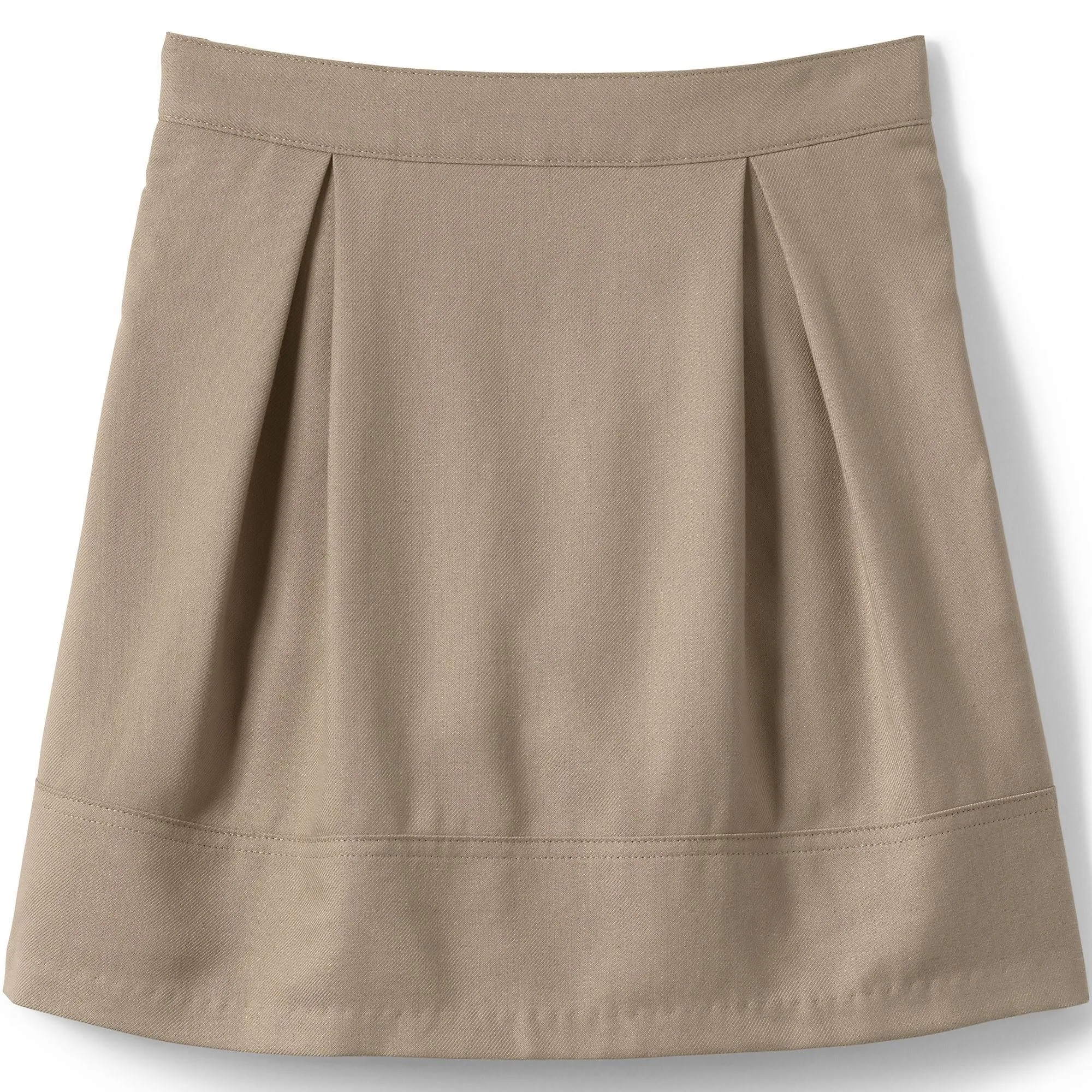 Lands' End School Uniform Girls Solid Pleated Skort Top of Knee