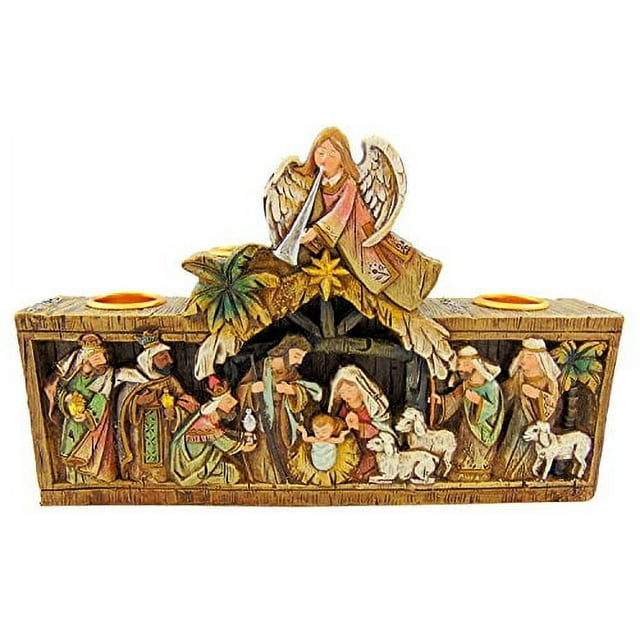 5"H Candleholder - Nativity Advent