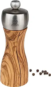 Peugeot Classic Fidji Pepper Mill, Olive Wood, 15 Cm