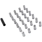 Wheel Accessories Parts 24 Pcs M14x1.5 14x1.5 Thread Truck 1.90" Long Spline Lug ...